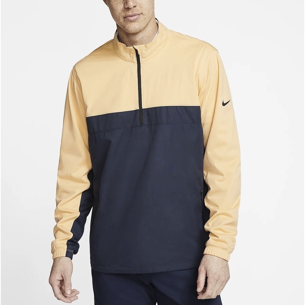Nike Shield Victory Medium Mens 1/2 Zip Jacket Water Resistant Blue